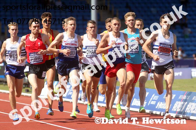Mens 1500 metres, British World Championship Team Trials, Alexander Stadium, Birmingham